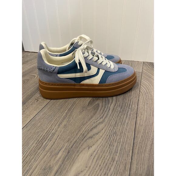 STEVE MADDEN DODGE Sneakers Women's 6 Blue/White NEW without tags - Picture 3 of 7